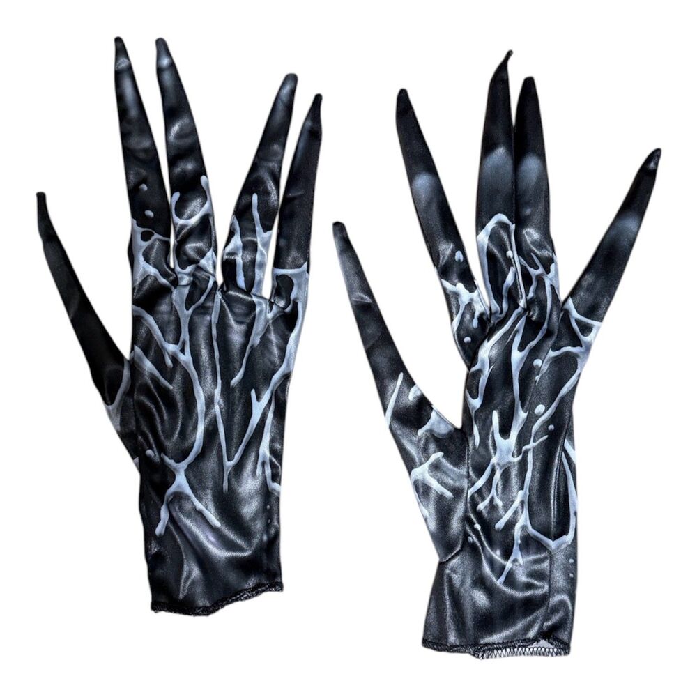 Marvel Venom Costume Child Large 12-14 Padded Jumpsuit Mask Gloves Complete - Picture 8 of 16